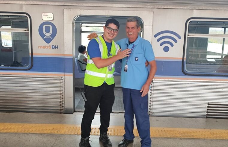 Pai e filho encontram nos trilhos do metrô de BH mais que uma profissão: um legado de amor, dedicação e orgulho