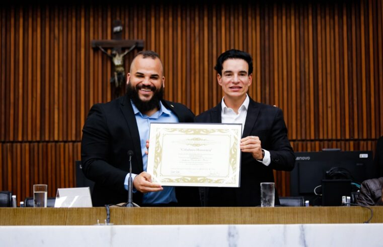 Anderson Franco, fundador da Allp Fit, é condecorado com o Título de Cidadão Honorário de BH