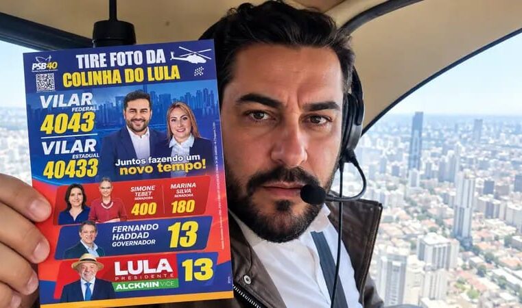 Colinha de Lula cai do céu na Paulista e viraliza nas redes sociais