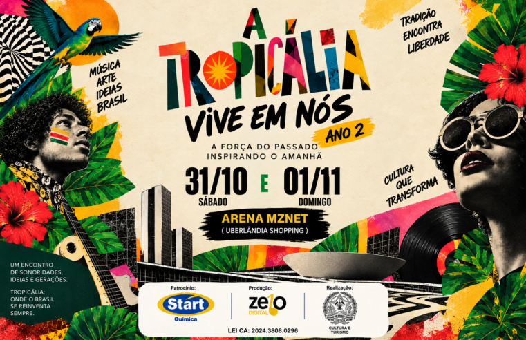 A Tropicália Vive em Nós retorna a Uberlândia para celebrar música, cultura e liberdade criativa