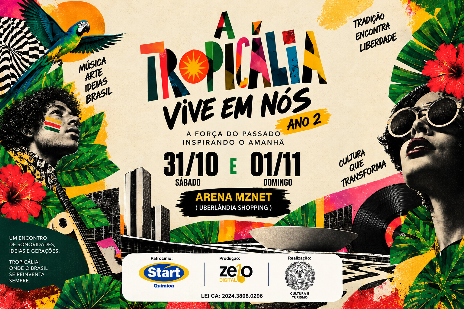 A Tropicália Vive em Nós retorna a Uberlândia para celebrar música, cultura e liberdade criativa